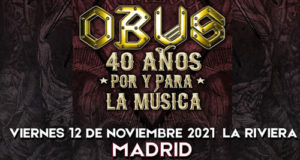 OBÚS - Más sobre su concierto en Madrid el 12 de noviembre