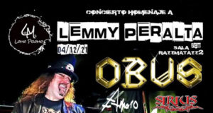 El Concierto Homenaje a Lemmy Peralta en Barcelona, con OBUS, AMARO y SIRIUS adelanta horario.