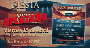 FIESTA METAL PARADISE en Hysteria Madrid APLAZADA