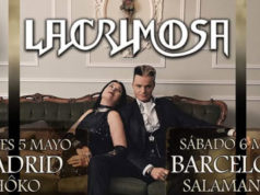 Recordamos los inminentes conciertos de LACRIMOSA en Madrid y Barcelona el 5 y 6 de mayo