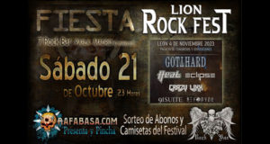 FIESTAS LION ROCK FEST en Parla (Madrid), este sábado 21 y León, tras el festival