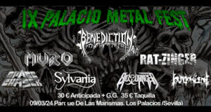 IX edición del PALACIO METAL FEST el 9 de marzo de 2024 en el Parque de Las Marismas de Los Palacios, Sevilla