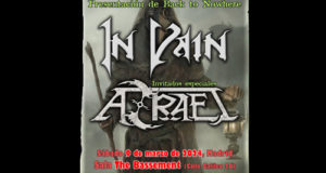 IN VAIN y AZRAEL en Madrid, el próximo 9 de marzo