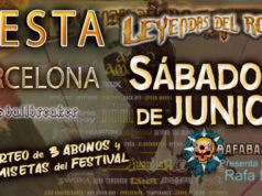 FIESTA RAFABASA de LEYENDAS DEL ROCK en Barcelona el sábado 1 de junio y el 8 de junio en Murcia