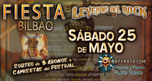 FIESTA RAFABASA de LEYENDAS DEL ROCK en Bilbao el próximo sábado 25 de mayo, después en Barcelona y Murcia