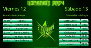 ZURBARÁN ROCK BURGOS - HORARIOS