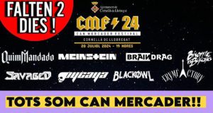 CMF Can Mercader Festival, GRATIS, el sábado 20 de julio en el Parc de Can Mercader de Cornellá de Llobregat, Barcelona