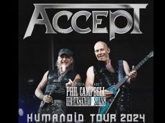 Horarios de los conciertos de ACCEPT. Versión acústica de Floor Jansen. Richie Kotzen estrena vídeo.