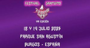 Primeras tres bandas para la 8ª EDICIÓN ZURBARÁN ROCK BURGOS. 18 Y 19 DE JULIO DE 2025. FESTIVAL GRATUITO