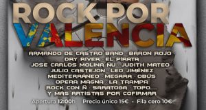 ROCK POR VALENCIA - Detalles del CONCIERTO BENÉFICO para recaudar dinero para ayudar a las víctimas de la Dana