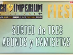 FIESTAS ROCK IMPERIUM con sorteo de 3 abonos y camisetas del festival en cada fiesta