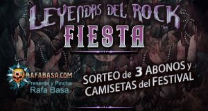 FIESTAS LEYENDAS DEL ROCK - En Madrid, el Viernes 21 de marzo y Salamanca el sábado 22, con SORTEO de 3 ABONOS y Camisetas