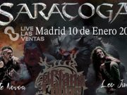 SARATOGA anuncia que el 10 de enero tocará en Live Las Ventas. Leo Jimenes se suma a la cita