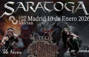 SARATOGA anuncia que el 10 de enero tocará en Live Las Ventas. Leo Jimenes se suma a la cita