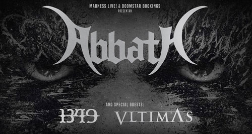 ABBATH + 1349 + VLTIMAS en enero/febrero de 2020 en Barcelona y Madrid