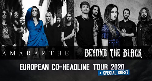 AMARANTHE y BEYOND THE BLACK - Los días 22 y 23 de noviembre en Barcelona y Madrid