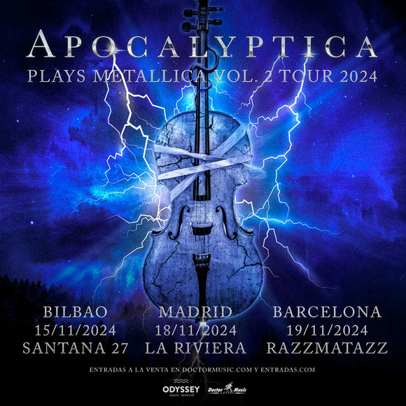 APOCALYPTICA en Bilbao, Madrid y Barcelona en Noviembre