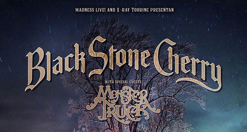 BLACK STONE CHERRY + MONSTER TRUCK el 29 y 30 de noviembre en Barcelona y Madrid y el 1 de diciembre en Bilbao