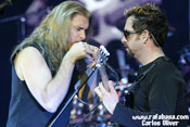 Labrie y Petrucci de Dream Theater