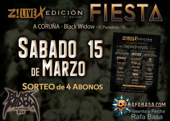 FIESTAS Z! LIVE ROCK FEST con SORTEO de CUATRO ABONOS en Cada FIESTA