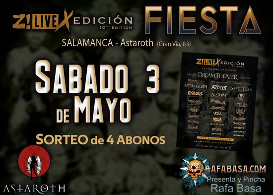 FIESTAS Z! LIVE ROCK FEST con SORTEO de CUATRO ABONOS en Cada FIESTA