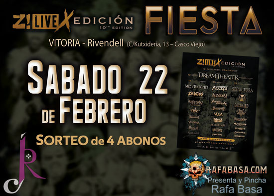 FIESTAS Z! LIVE ROCK FEST con SORTEO de CUATRO ABONOS en Cada FIESTA