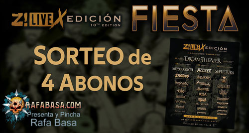 FIESTAS Z! LIVE ROCK FEST con SORTEO de CUATRO ABONOS en Cada FIESTA