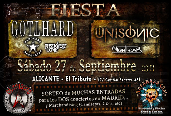 Fiesta GOTTHARD y UNISONIC