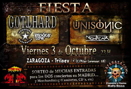 Fiesta GOTTHARD y UNISONIC