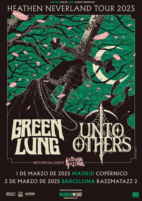 GREEN LUNG + UNTO OTHERS + SATAN'S SATYRS en marzo