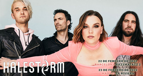 HALESTORM en Barcelona y Madrid en febrero de 2022