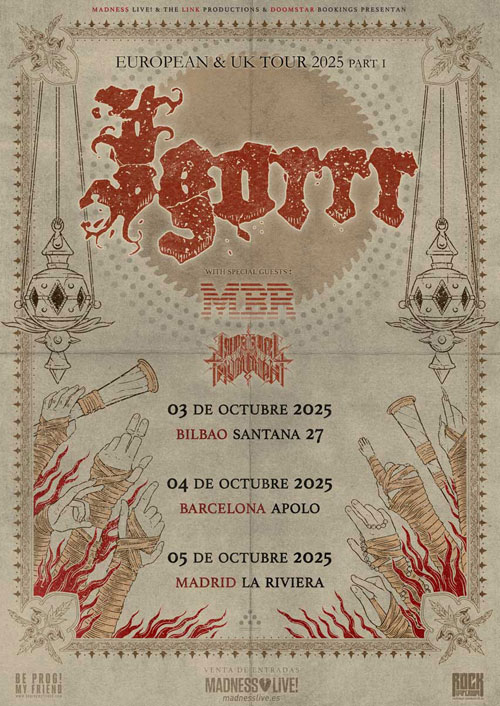 IGORRR gira junto a IMPERIAL TRIUMPHANT y MASTER BOOT RECORD 