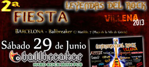 Fiesta Leyendas del Rock en Barcelona