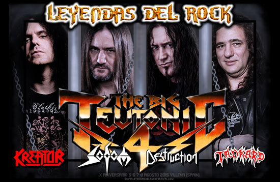 KREATOR, SODOM, DESTRUCTION y TANKARD