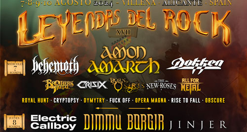 LEYENDAS DEL ROCK 2024: cartel definitivo y distribución por días