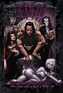 Portada del libro de letras de DANZIG 