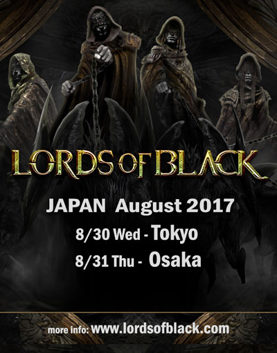 LORDS OF BLACK: Fechas como cabezas de cartel en Japón a finales de agosto.