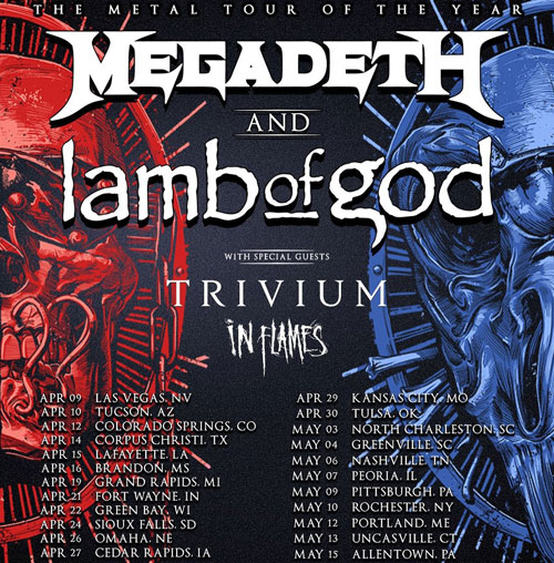 MEGADETH y LAMB OF GOD