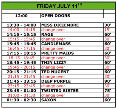 Horarios Monsters