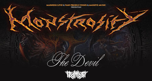 MONSTROSITY + THE DEVIL en Madrid y Barcelona el 30 y 31 de mayo respectivamente