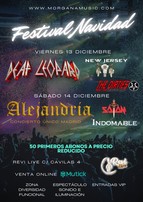 Morgana Events anuncia su cartel definitivo del Festival de Navidad