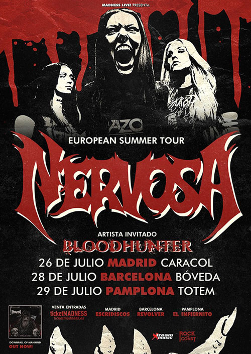 NERVOSA y BLOODHUNTER