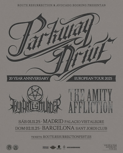 PARKWAY DRIVE en Madrid y Barcelona en noviembre de 2025.