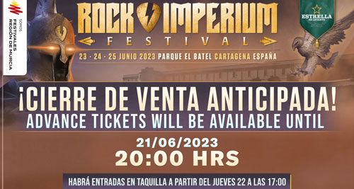 ROCK IMPERIUM FESTIVAL - Faltan 10 días. Recordamos detalles