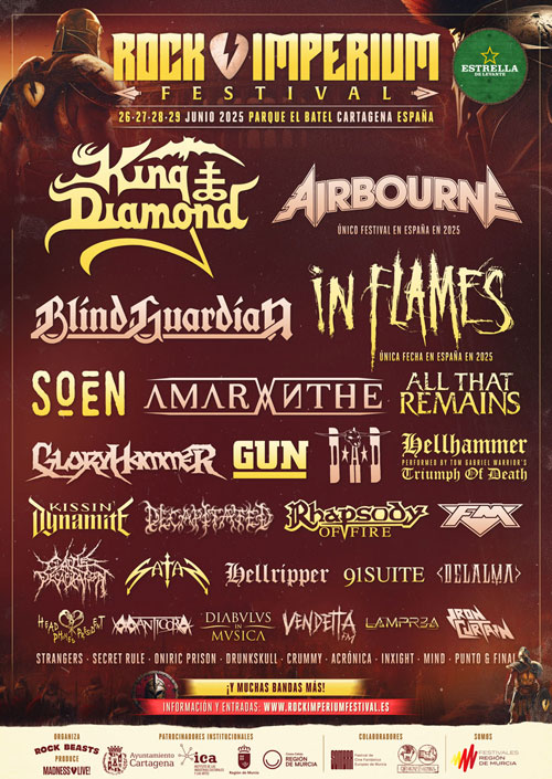 Rock Imperium 2025 (Cartagena) // King Diamond, Airbourne, Blind Guardian, In Flames, Soen, Amaranthe Cartel3