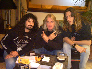 Esquitino y Dani con Biff de Saxon