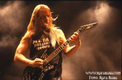 Jeff Hanemann de Slayer en directo. Lorca 2002. Foto: Basa