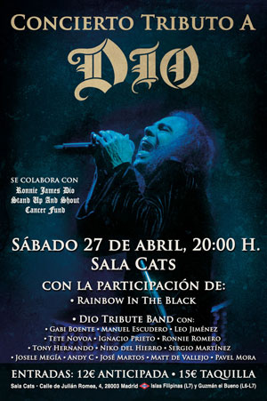 Cartel Condierto Tributo a Dio