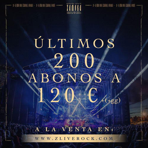 Z! LIVE 2024 avisa que solo quedan 200 abonos al precio actual de 120 € (+gg)